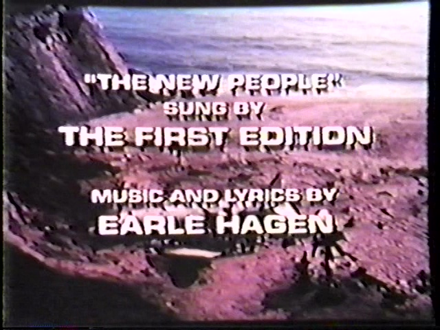 Still from the closing credits to The New People.