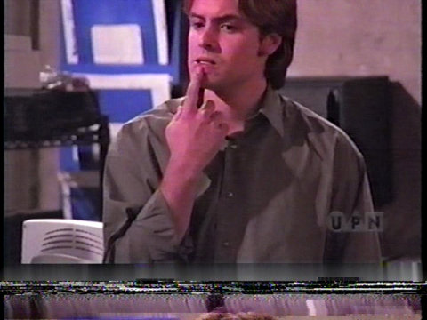Still from an episode of The Random Years showing Will Friedle as Alex Barnes.