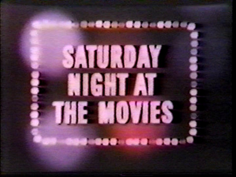 Still of the NBC Saturday Night at the Movies opening title graphic.
