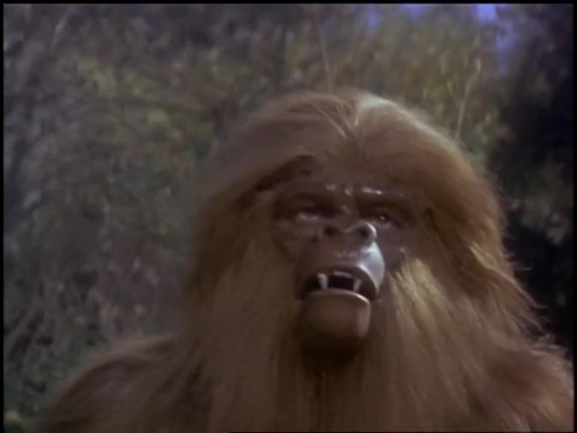 Still from the Salvage-1 episode Dark Island showing the creature of Bantu Lorova.