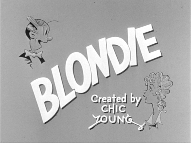 Still showing the Blondie (1957) title card.