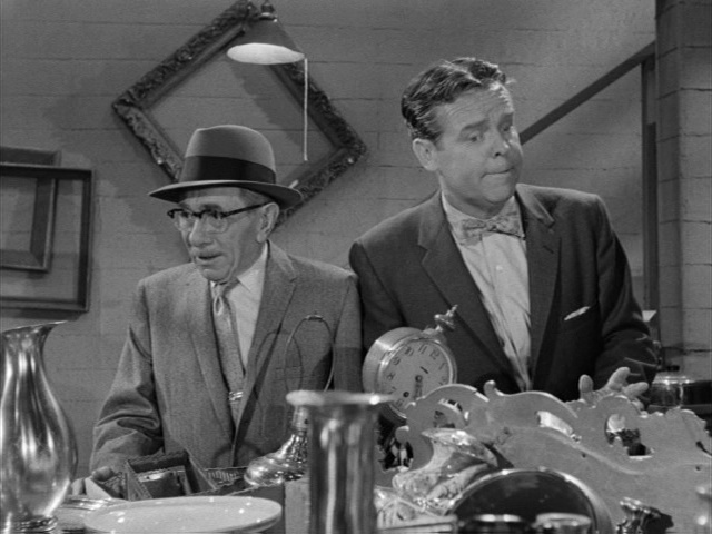 Still from Blondie (1957) showing Mr. Dithers and Dagwood.