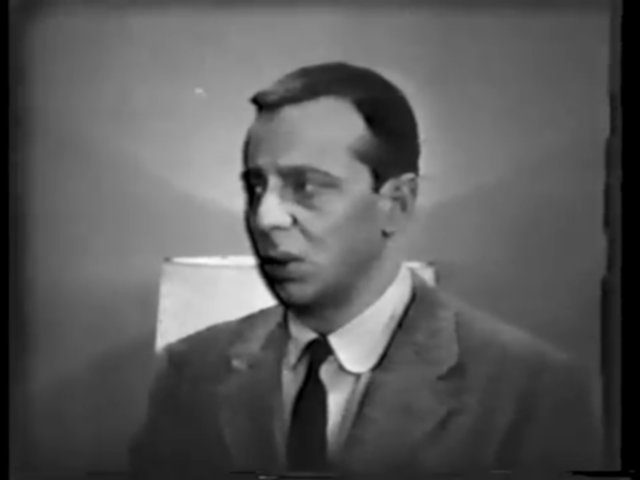 Still from the Joe and Mabel episode Mabel's Voice showing Norman Fell as Mike.