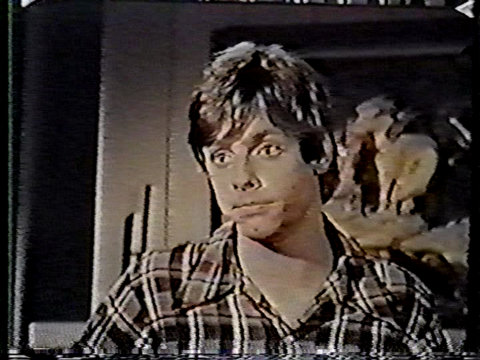 Color still from an episode of The Texas Wheelers showing Mark Hamill as Doobie Wheeler.