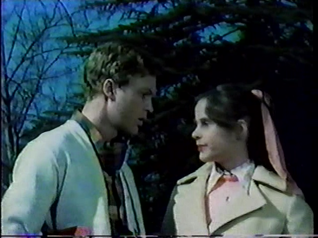 Still from the 1974 telefilm Senior Year showing Gary Frank as Jeff Reed and Glynnis O'Connor as Anita Cramer