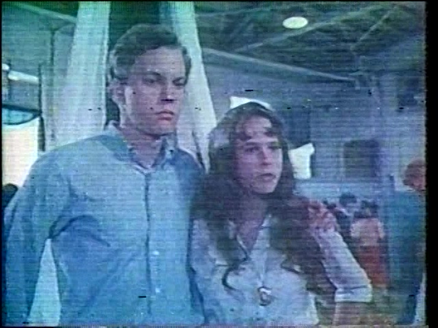 Still from the Sons and Daughters episode Anita's Reputation showing Gary Frank as Jeff Reed and Glynnis O'Connor as Anita Cramer