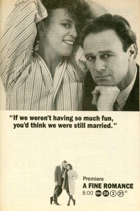 TV Guide Ad for A Fine Romance on ABC Scan of a TV Guide ad for A Fine Romance on ABC