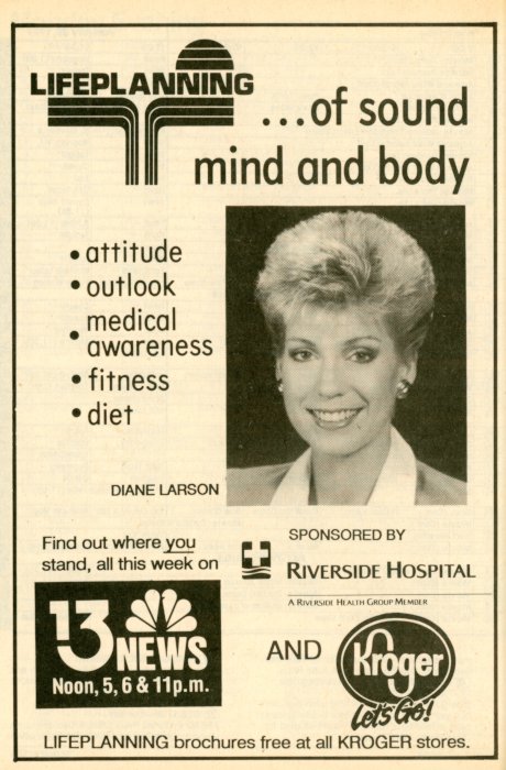 Scan of a TV Guide ad for 13 News