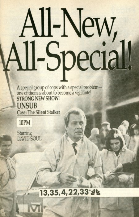Scan of a TV Guide ad for Unsub on ABC