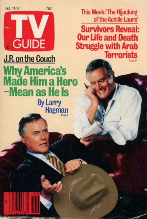 Scan of the front cover to the February 11th, 1989 issue of TV Guide magazine