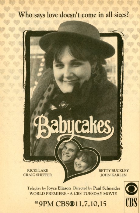 TV Guide Ad for Babycakes on CBS Scan of a TV Guide ad for Babycakes on CBS