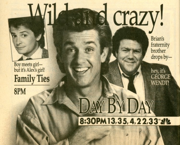 Scan of a TV Guide Ad for Family Ties and Day By Day on NBC