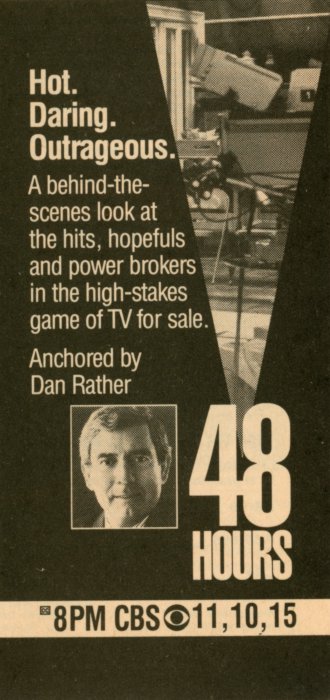 TV Guide Ad for 48 Hours on CBS Scan of a TV Guide Ad for 48 Hours on CBS