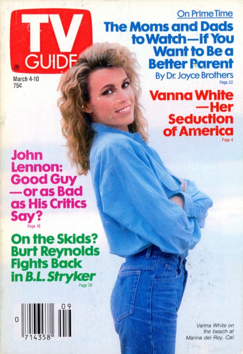 Scan of the front cover to the March 4th, 1989 issue of TV Guide magazine