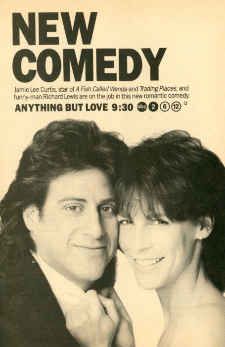 Scan of a TV Guide Ad for Anything But Love on ABC