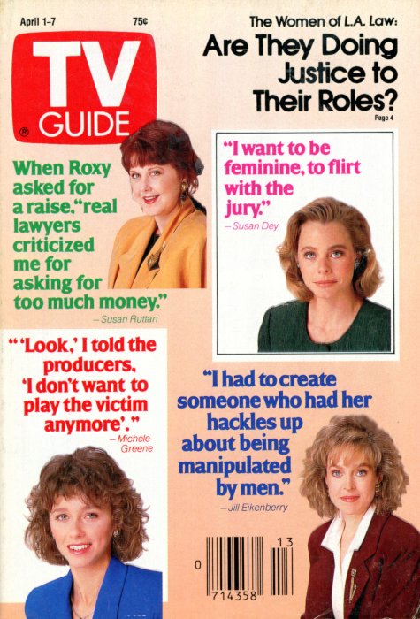 Scan of the front cover to the April 1st, 1989 issue of TV Guide magazine