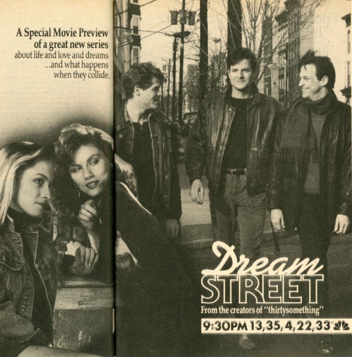 Scan of a TV Guide Ad for Dream Street on NBC