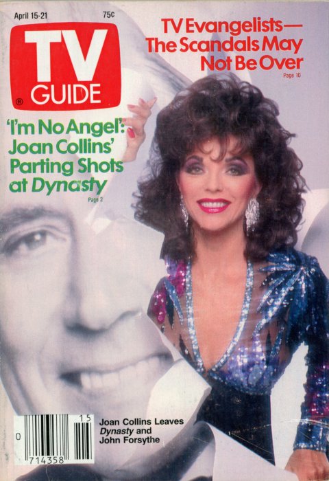 Scan of the front cover to the April 15th, 1989 issue of TV Guide magazine