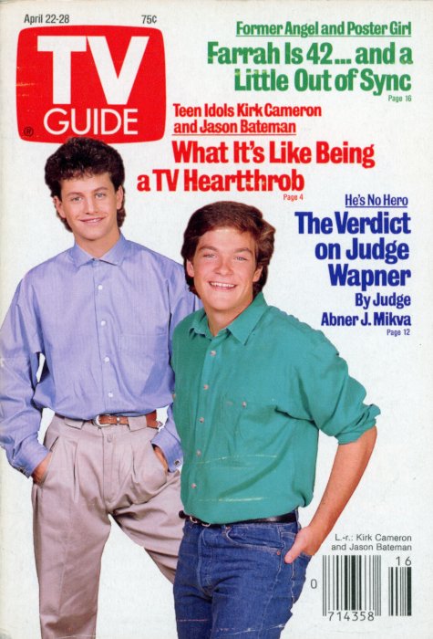 Scan of the front cover to the April 22nd, 1989 issue of TV Guide magazine