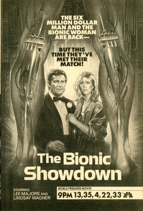 TV Guide Ad for The Bionic Showdown on NBC Scan of a TV Guide Ad for The Bionic Showdown on NBC