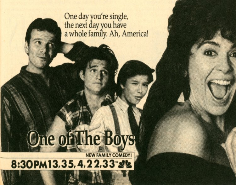Scan of a TV Guide Ad for One of the Boys on NBC