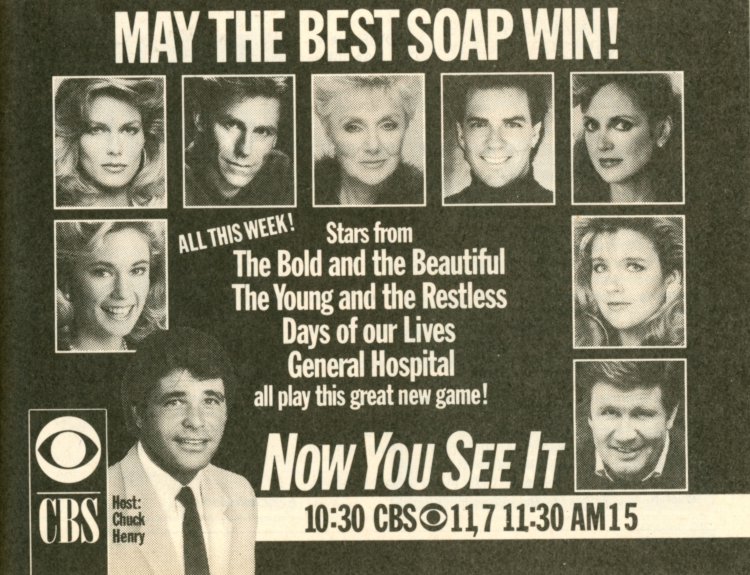 Scan of a TV Guide ad for Now You See It on CBS