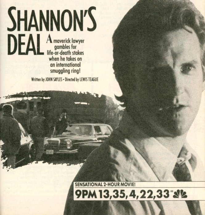 Scan of a TV Guide ad for Shannon's Deal on NBC