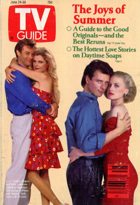 Scan of the front cover to the June 24th, 1989 issue of TV Guide magazine