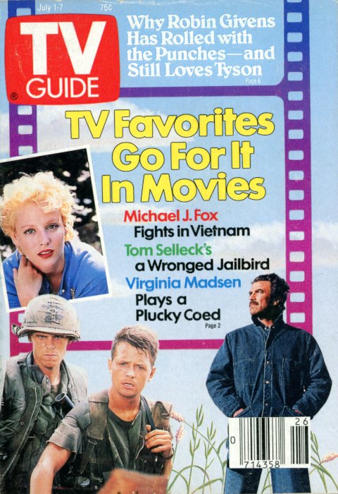 Scan of the front cover to the July 1st, 1989 issue of TV Guide magazine
