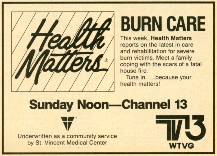 TV Guide Ad for Health Matters on WTVG (Channel 13) Scan of a TV Guide ad for Health Matters on WTVG (Channel 13)