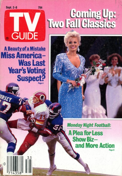 Scan of the front cover to the September 2nd, 1989 issue of TV Guide magazine