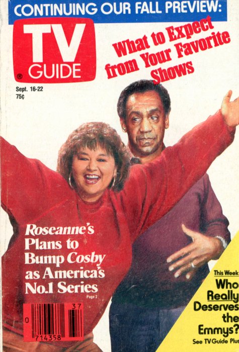 Scan of the front cover to the September 16th, 1989 issue of TV Guide magazine