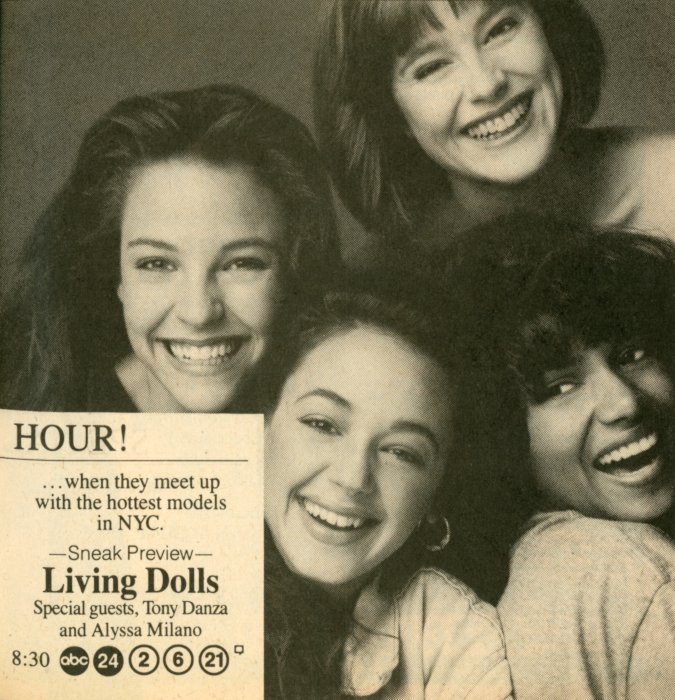 TV Guide Ad for Living Dolls on ABC Scan of a TV Guide ad for Living Dolls on ABC