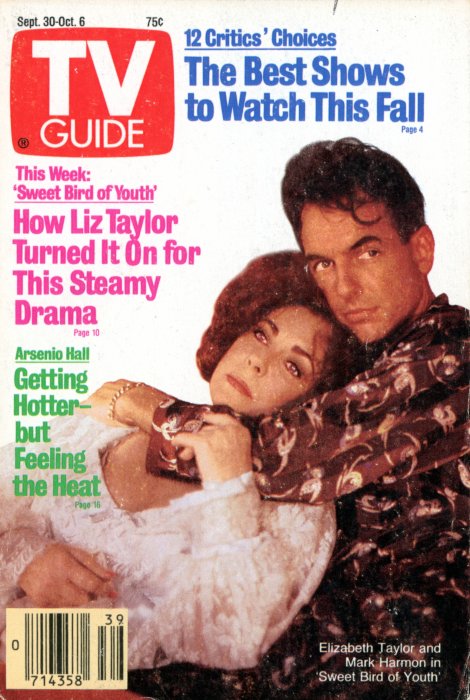 Scan of the front cover to the September 30th, 1989 issue of TV Guide magazine