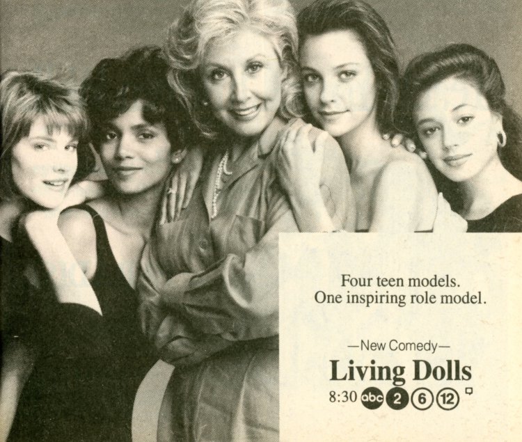 TV Guide Ad for Living Dolls on ABC Scan of a TV Guide ad for Living Dolls on ABC
