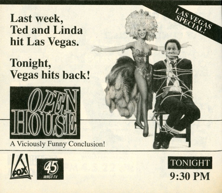 Scan of a TV Guide ad for Open House on FOX